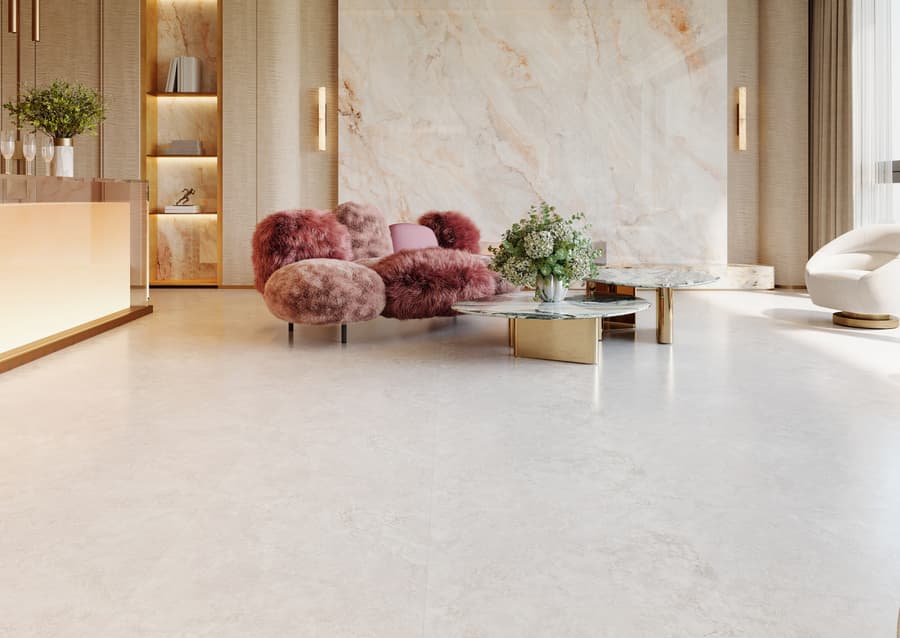 Airy veining across a continuous floor
